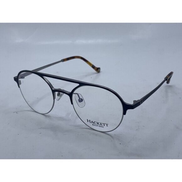 HACKET BESPOKE HEB249 689 49 21 145  Blue Brown Metal Plastic Eyewear Glasses - Picture 1 of 11